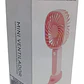 Mini Ventilador Recargable Portátil Rosado Tecnolab - Miniatura 4
