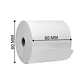 Rollo De Papel Térmico 80X80Mm De 59 Grs (Pack De 5 Unidades) - Miniatura 4