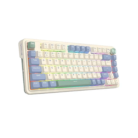 Teclado Mecánico Redragon Ucal Pro K673 Rgb Inalámbrico Beige Sw Red