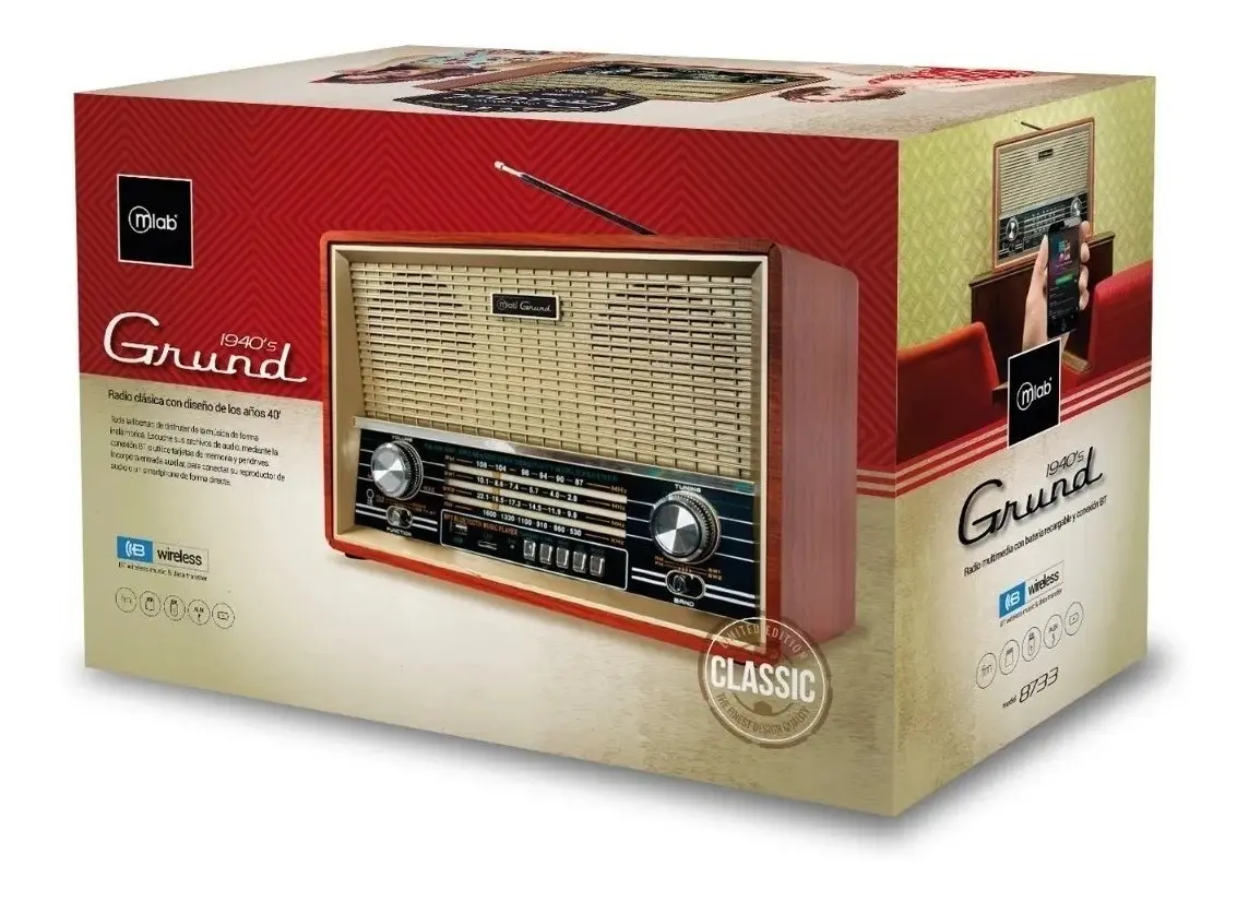 RADIO RETRO GRUND MLAB BT 2