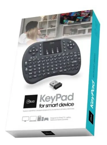  TECLADO INALAMBRICO TOUCHPAD RECARGABLE NOTEBOOK/PC/SMART TV MLAB 1