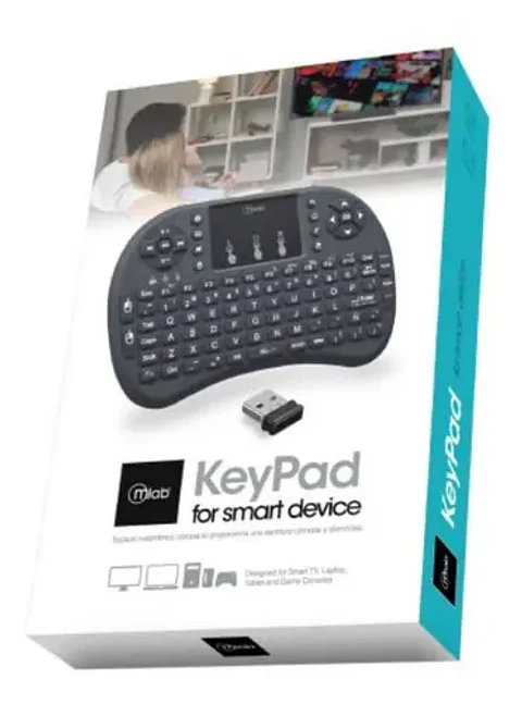  TECLADO INALAMBRICO TOUCHPAD RECARGABLE NOTEBOOK/PC/SMART TV MLAB