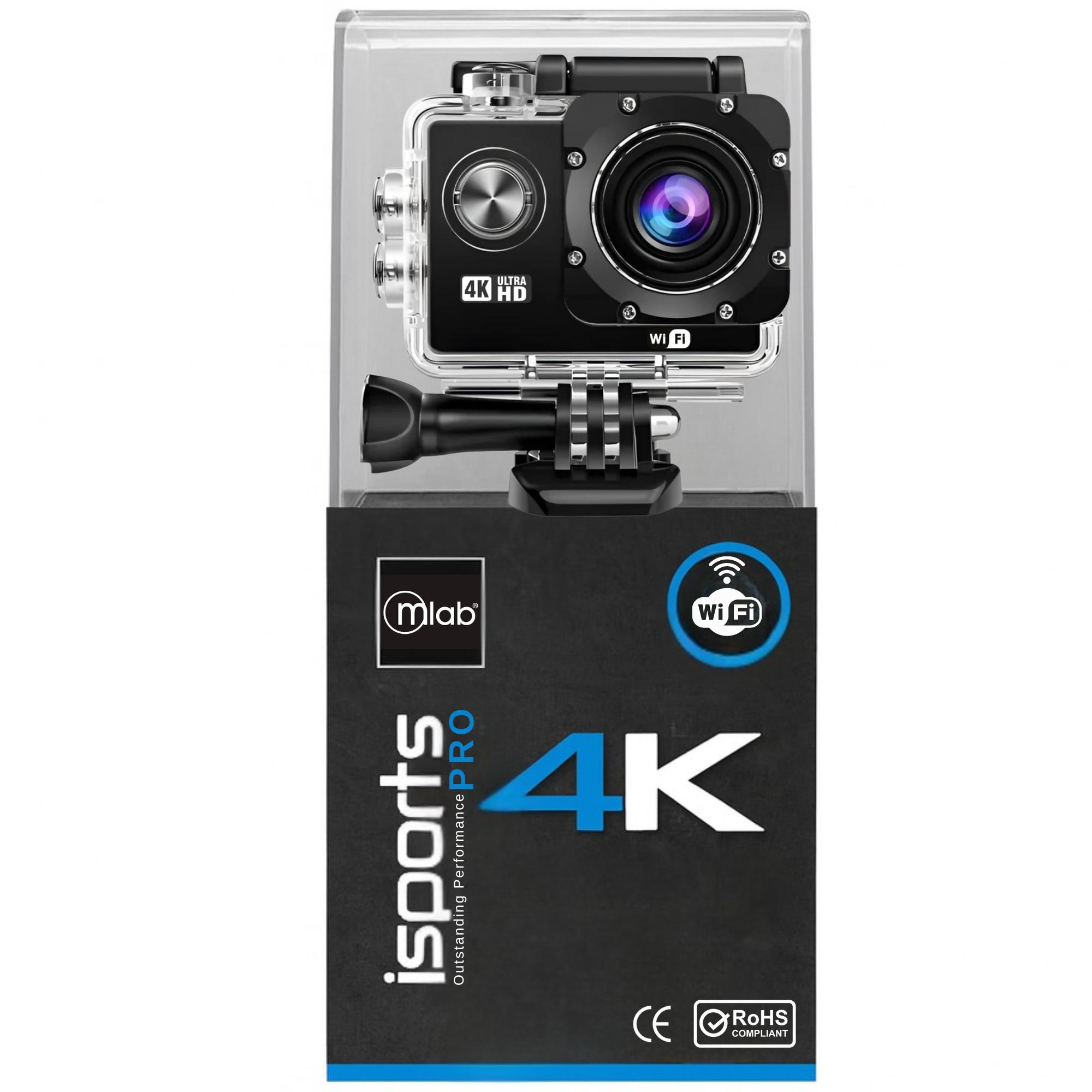 Cámara Deportiva Isports Pro 4k Black Mlab 8962 Negro 1