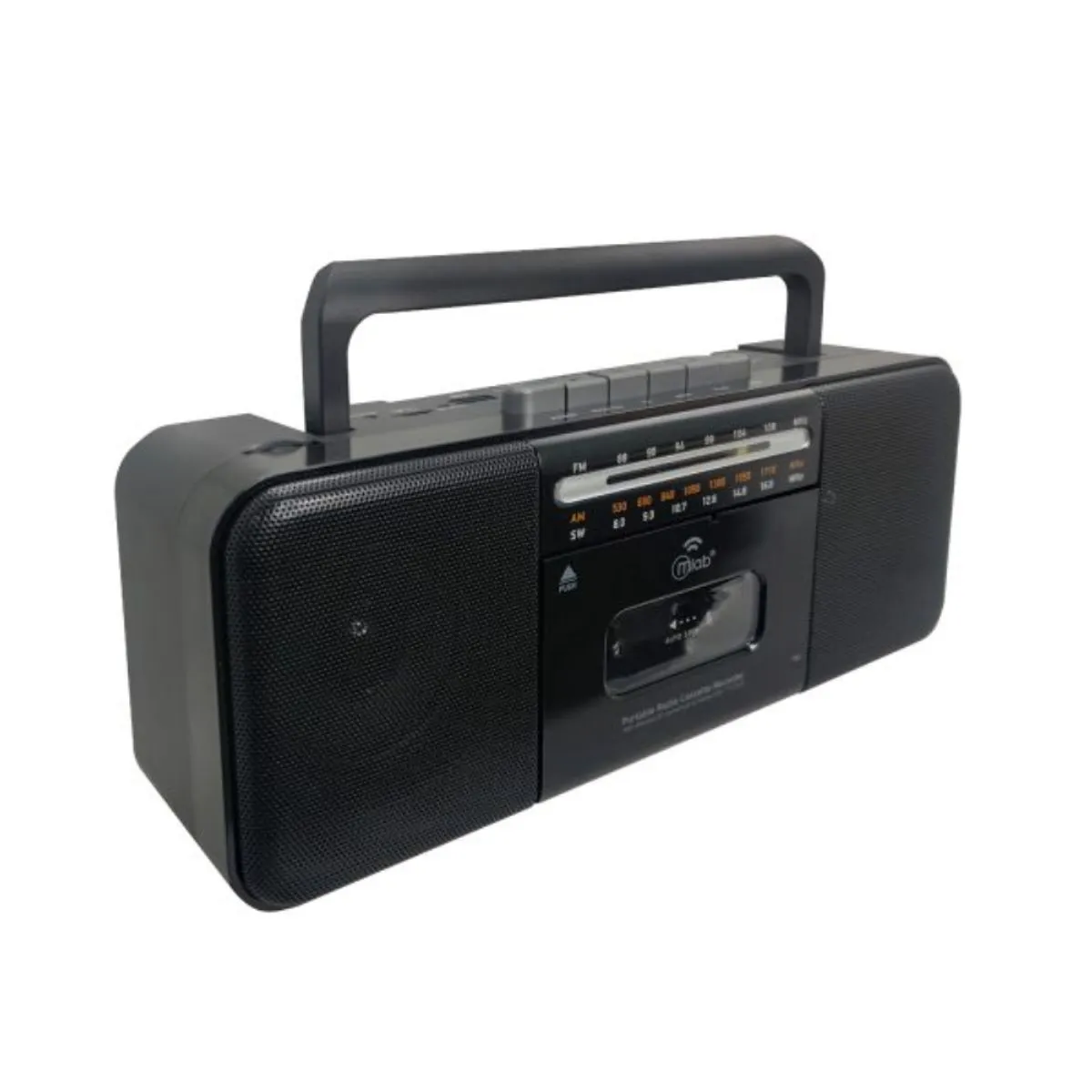 Radio Cassette Retro Recargable Mlab CF-28 Bluetooth USB SD Negro 3