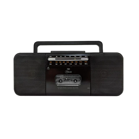 Radio Bluetooth Mlab Cassette CF-28 Negro Retro Recargable USB SD