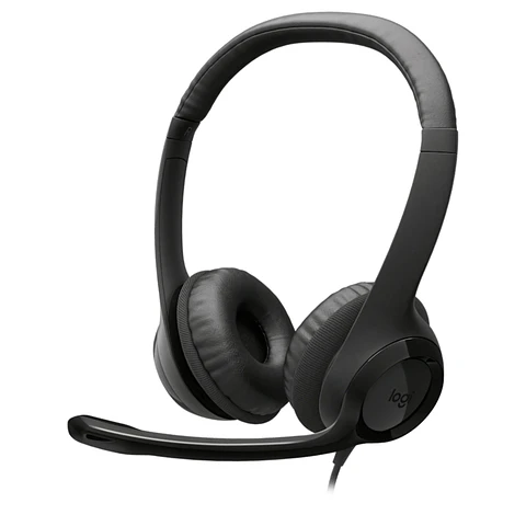 Audífonos Logitech H390 USB-C Con Micrófono Negro
