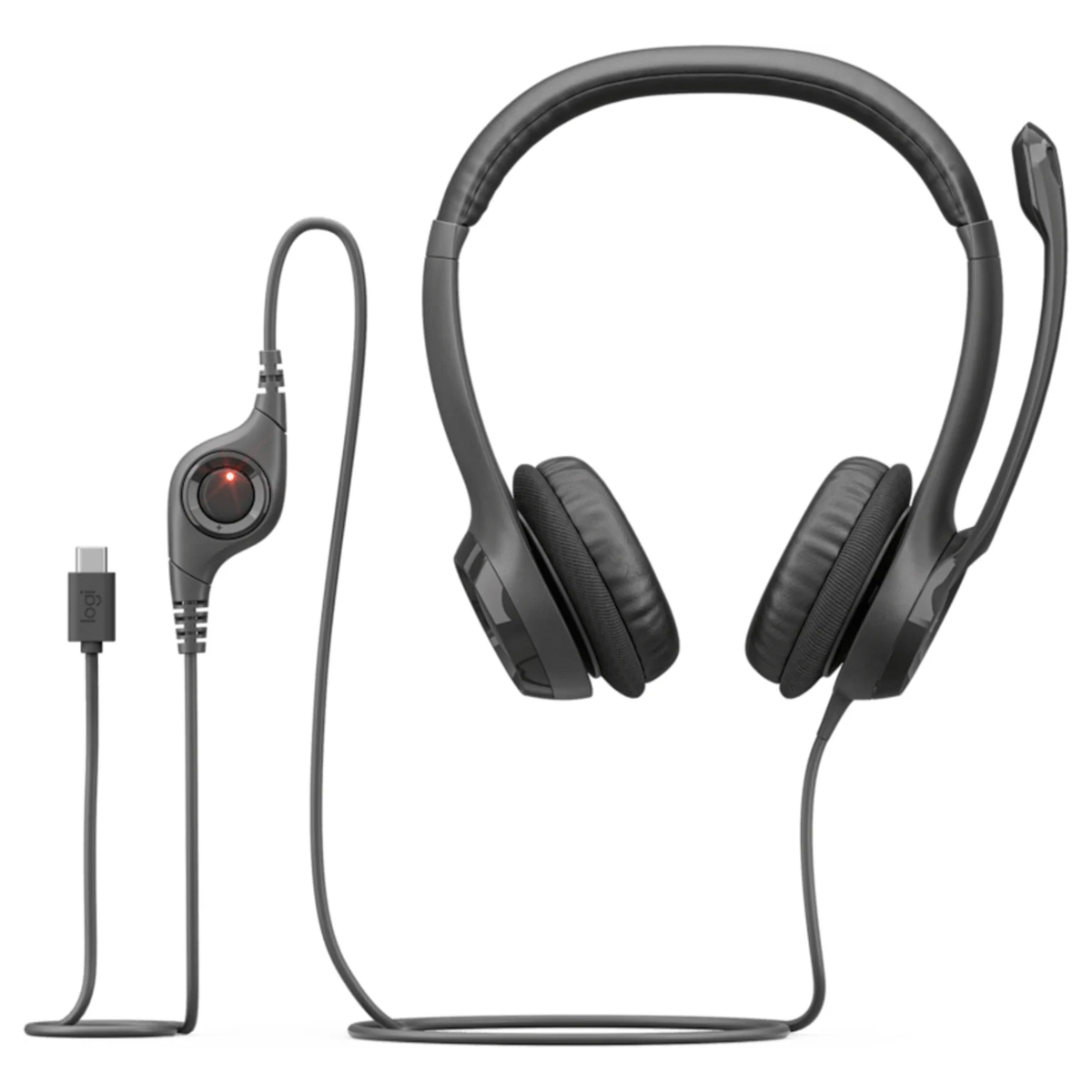 Audífonos Logitech H390 USB-C Con Micrófono Negro 4