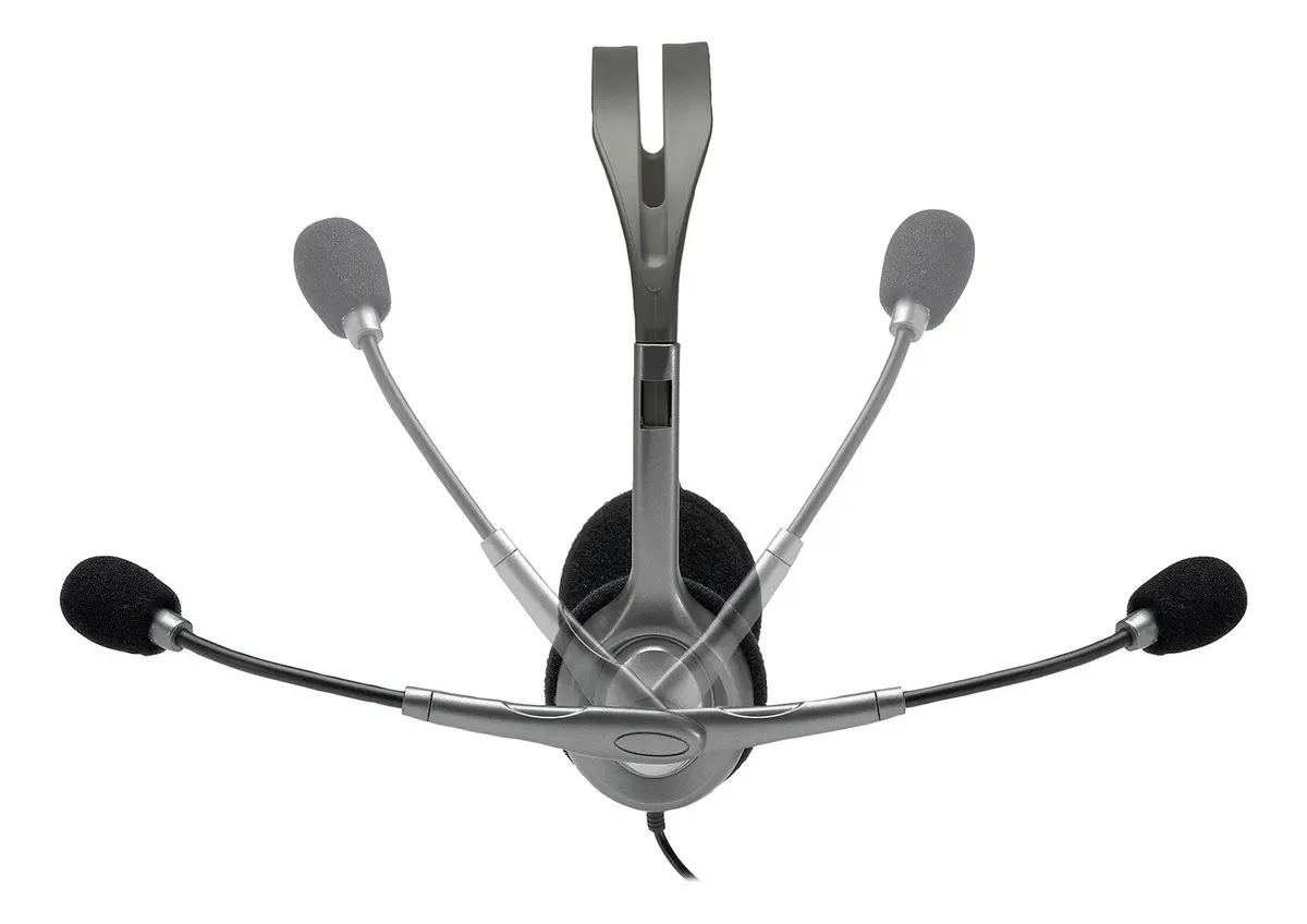 Audífonos Logitech H111 Con Micrófono Ajustable Gris 2