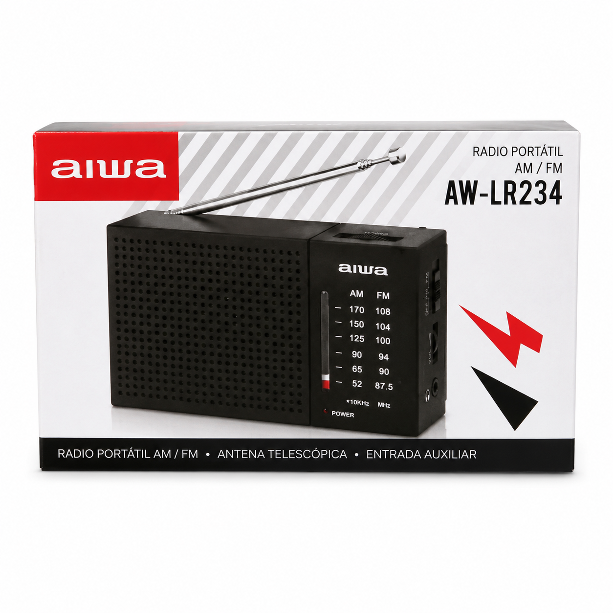 Radio Portátil Aiwa AW-LR234 AM/FM Negro 1