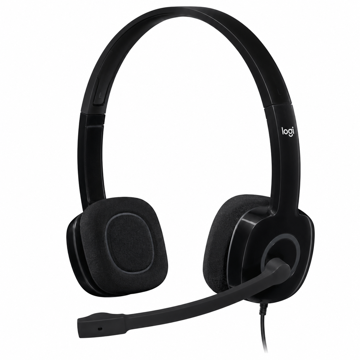 Audífonos Logitech H151 Stereo Con Micrófono Y Cancelación De Ruido Negro 1