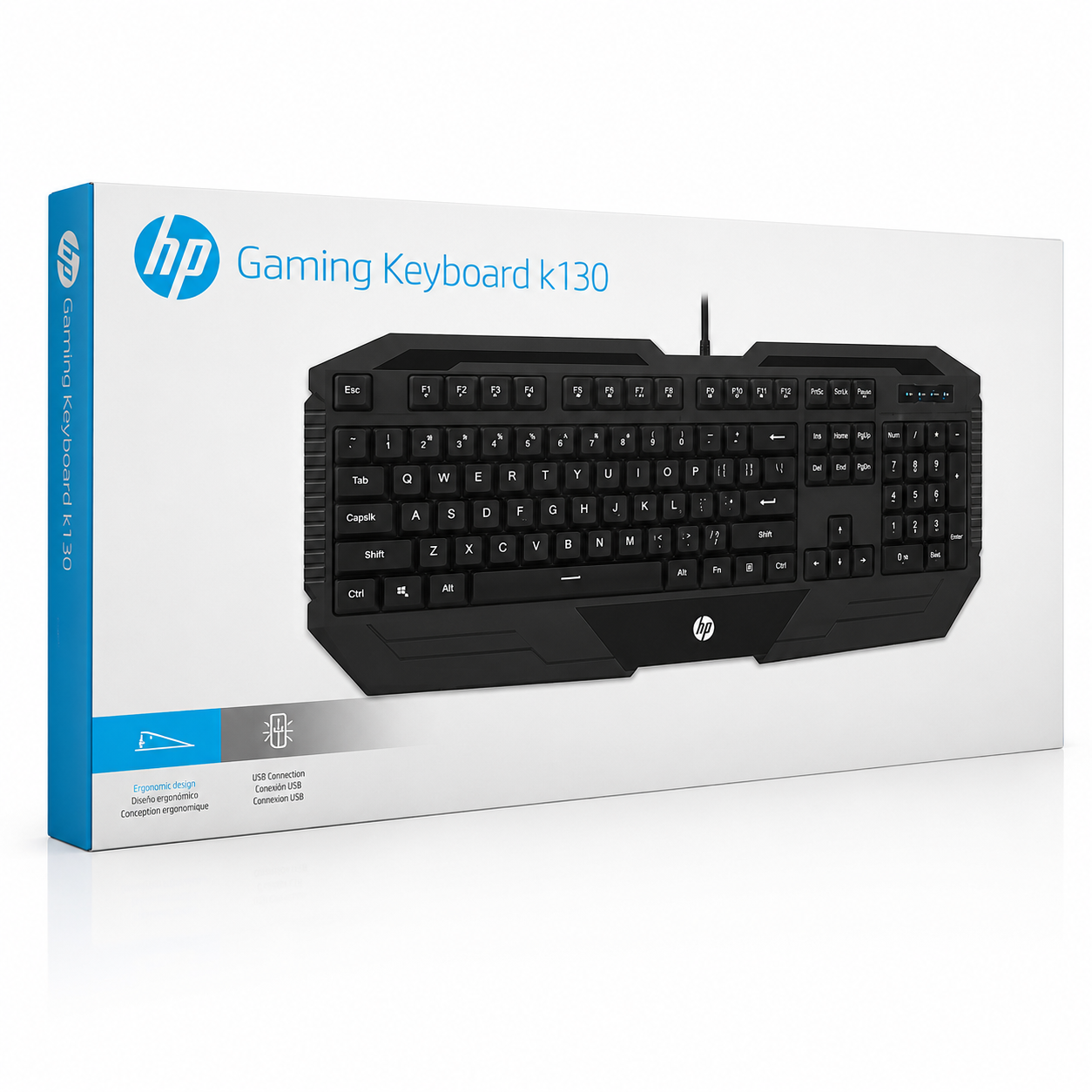 Teclado HP K130 Membrana Negro Inglés US USB 1