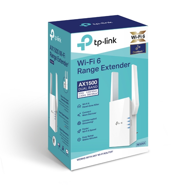 Repetidor WiFi 6 TP-Link RE505X AX1500 Dual Band 4