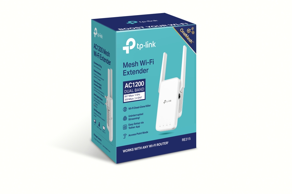 Repetidor Inalámbrico WiFi TP-Link AC1200 Dual Band 3