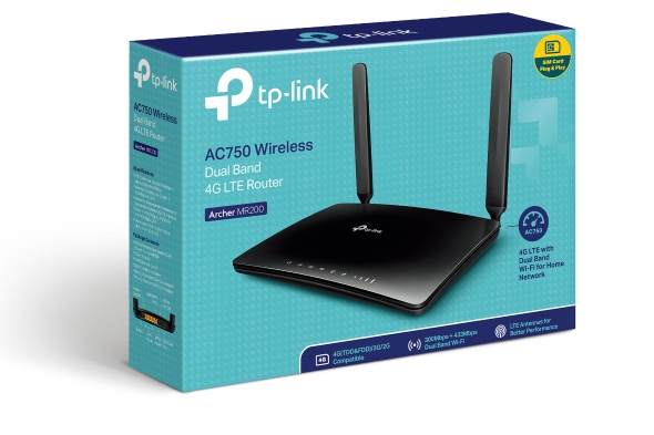 Router 4G LTE TP-Link Archer MR200 AC750 Dual Band 4
