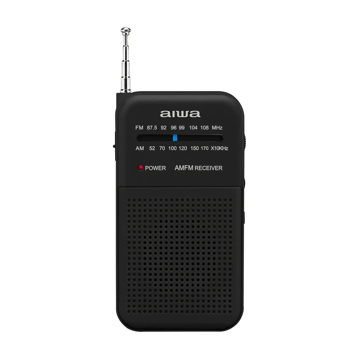 Radio Análoga Portátil Aiwa AWFM-1 AM/FM Negra 1