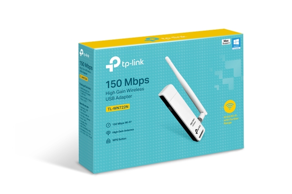 Adaptador Inalámbrico WiFi USB 150Mbps TP-Link TL-WN722N 2