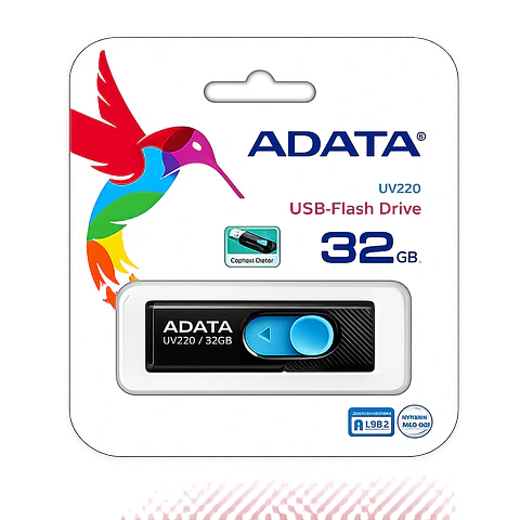 Pendrive Adata AUV220 32GB USB 2.0 Negro Azul