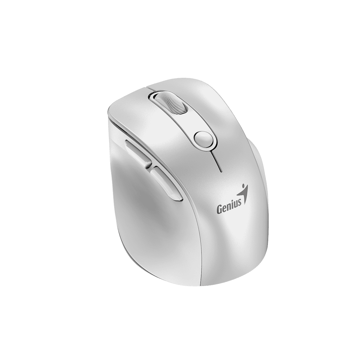 Mouse Genius Inalámbrico Bluetooth Recargable Ergo 9000S Pro Blanco Perla RGB 3