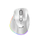 Mouse Genius Inalámbrico Bluetooth Recargable Ergo 9000S Pro Blanco Perla RGB - Miniatura 1