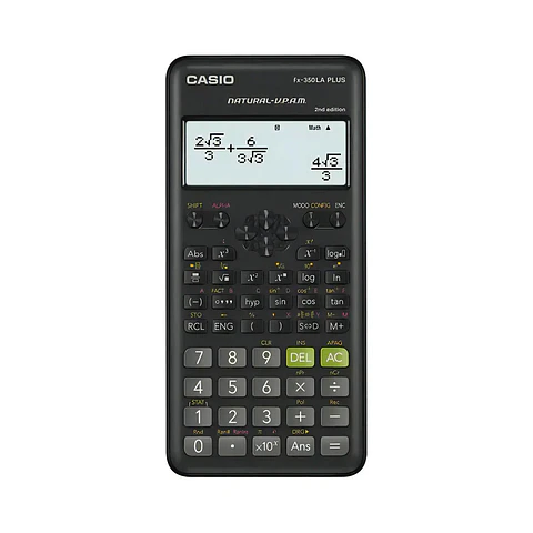 Calculadora Científica Casio FX-350LA Plus 2da Generación Negra