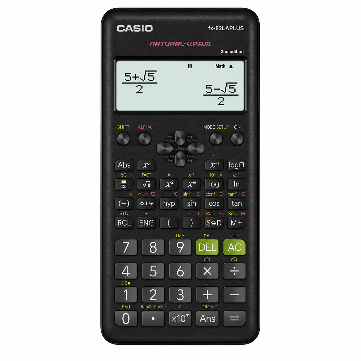 Calculadora Científica Casio FX-82LA Plus 2da Edición Full Color Negra 1