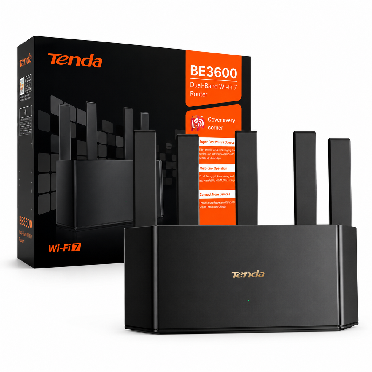 Router Wi-Fi 7 Tenda TE3L BE3600 Dual Band MU-MIMO OFDMA 1
