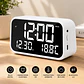 Radio Reloj Despertador Mlab White con Temperatura y Clima Digital - Miniatura 2