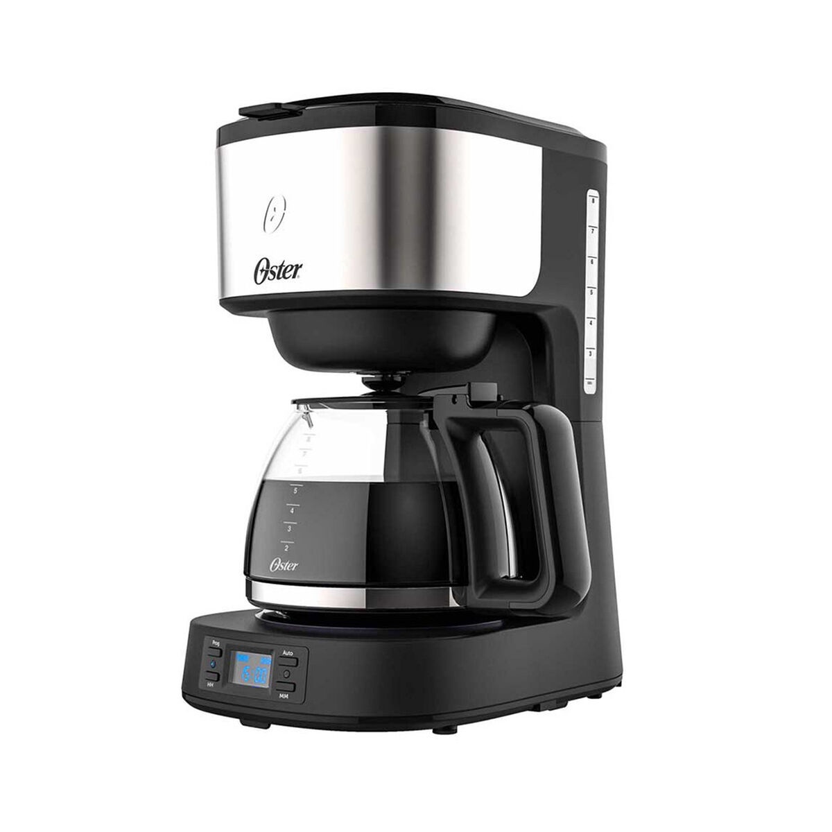 Cafetera Programable Oster® 8 Tazas Acero Inoxidable BVSTDC10SS 1