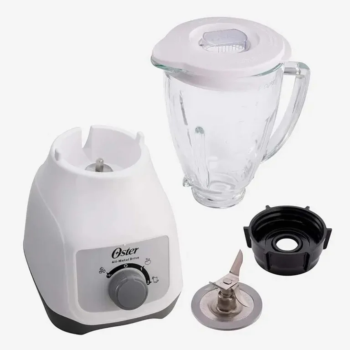 Licuadora Oster® con Vaso de Vidrio y Control de Perilla BLSTKAGWRD 2
