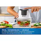 Mini Picadora Oster® 3 Tazas con Tazón de Vidrio FPSTFP3340 - Miniatura 3
