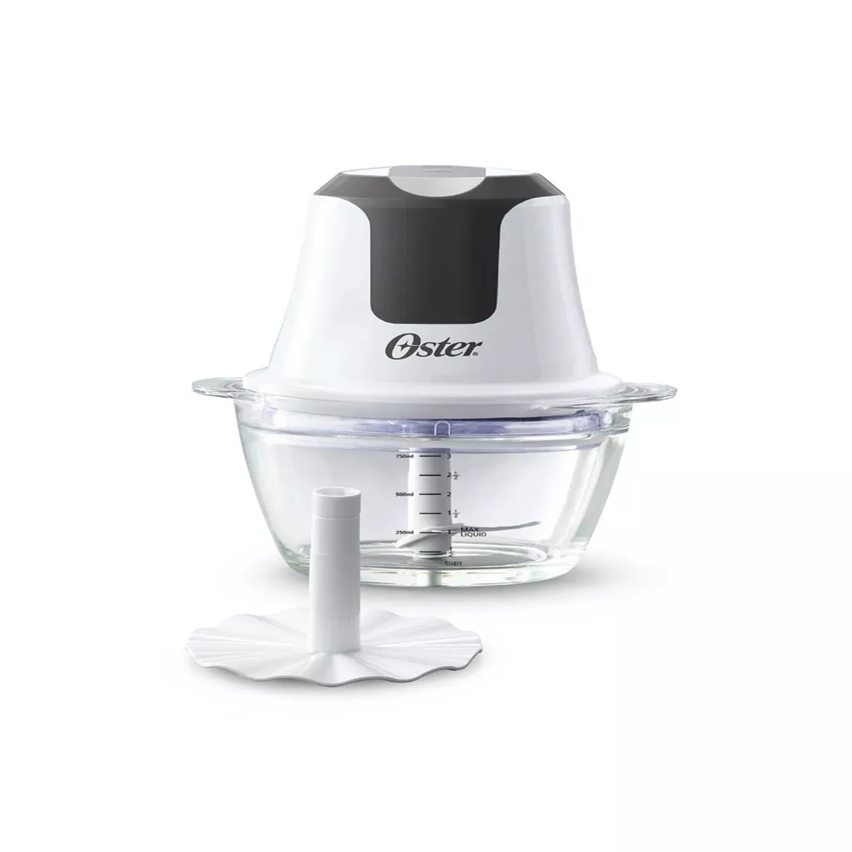 Mini Picadora Oster® 3 Tazas con Tazón de Vidrio FPSTFP3340 5