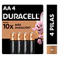 Pilas Duracell AA Pack 4 Unidades - Miniatura 1