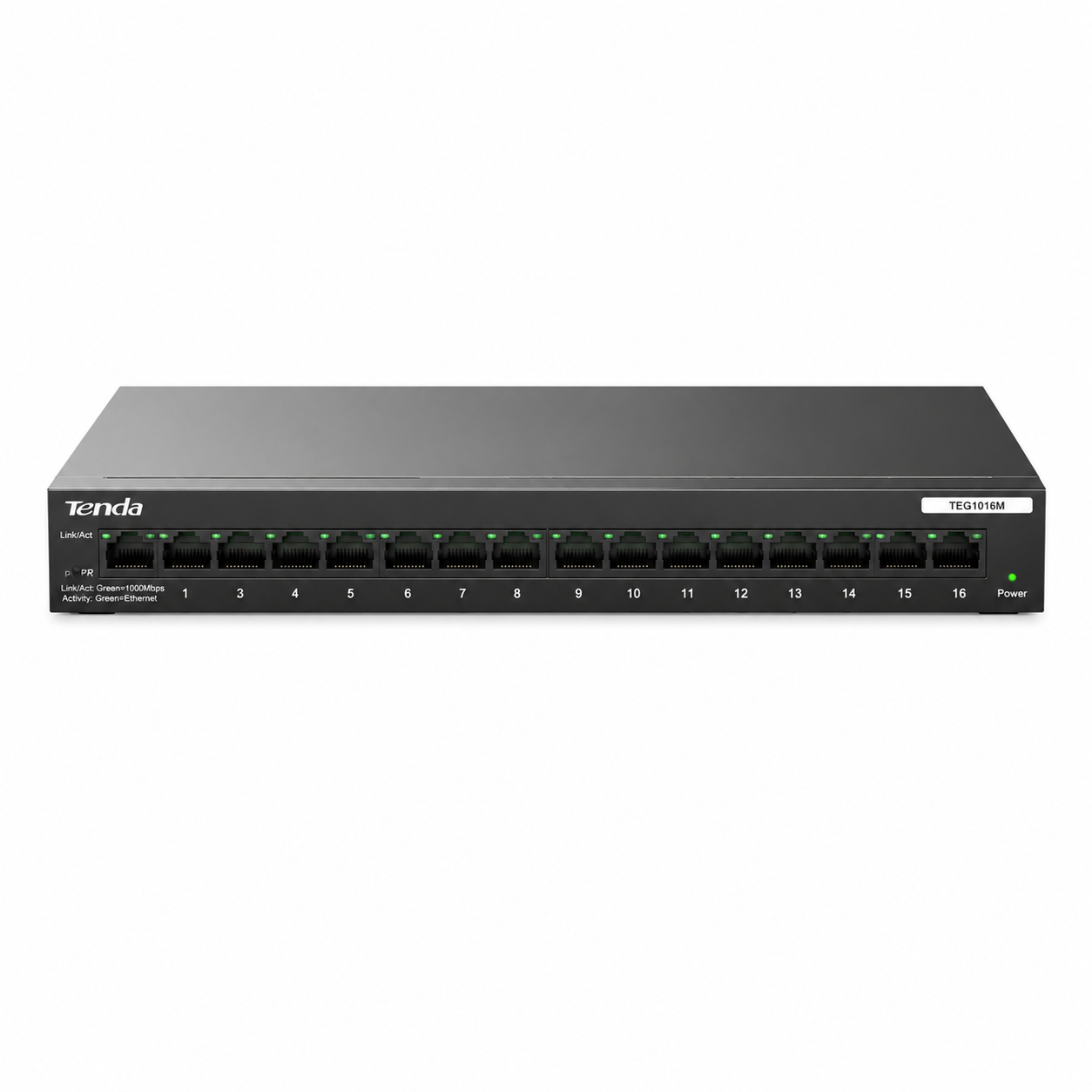 Switch Gigabit Tenda TEG1016M de 16 Puertos 10/100/1000 Mbps 1