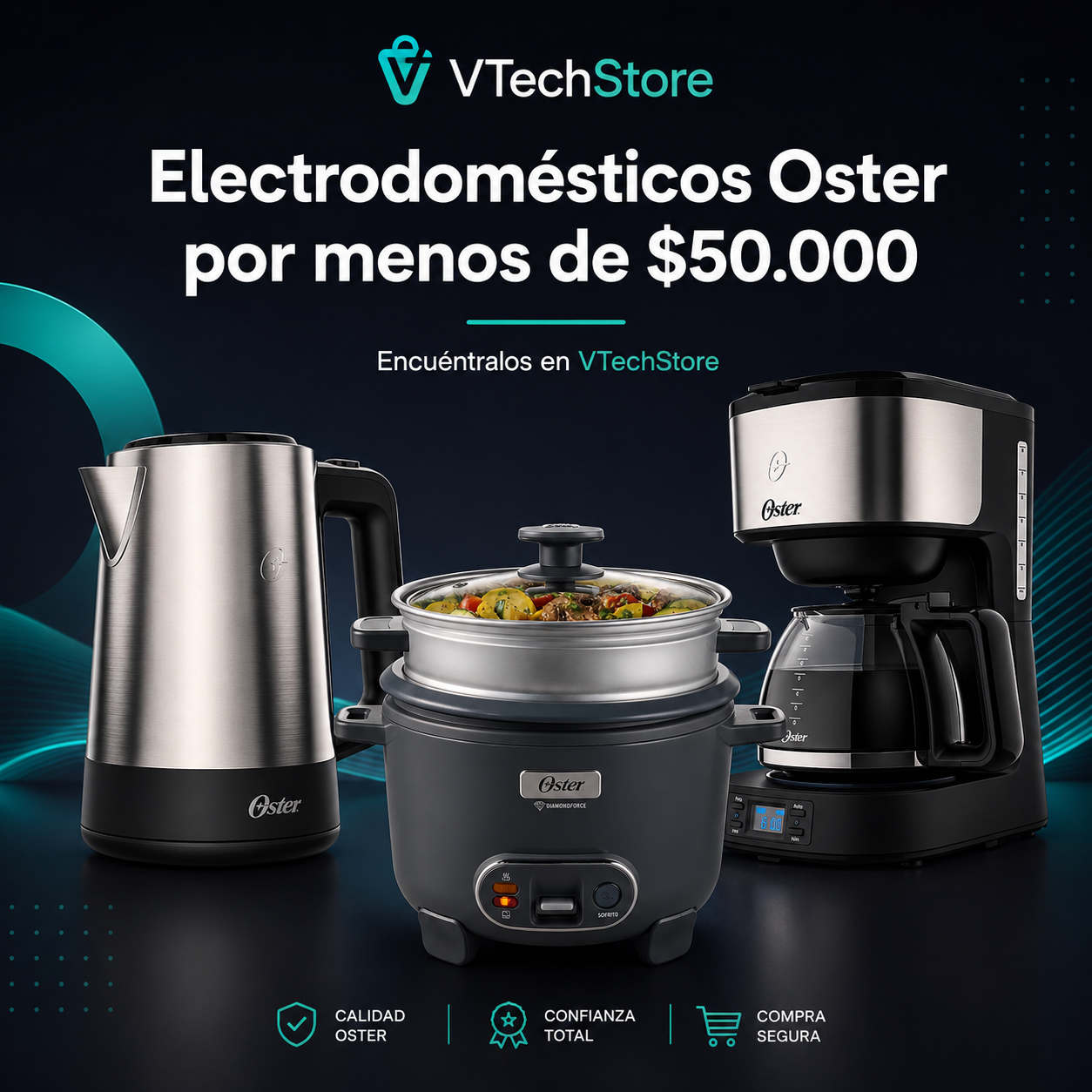 Electrodomésticos Oster por menos de $50.000 en VTechStore
