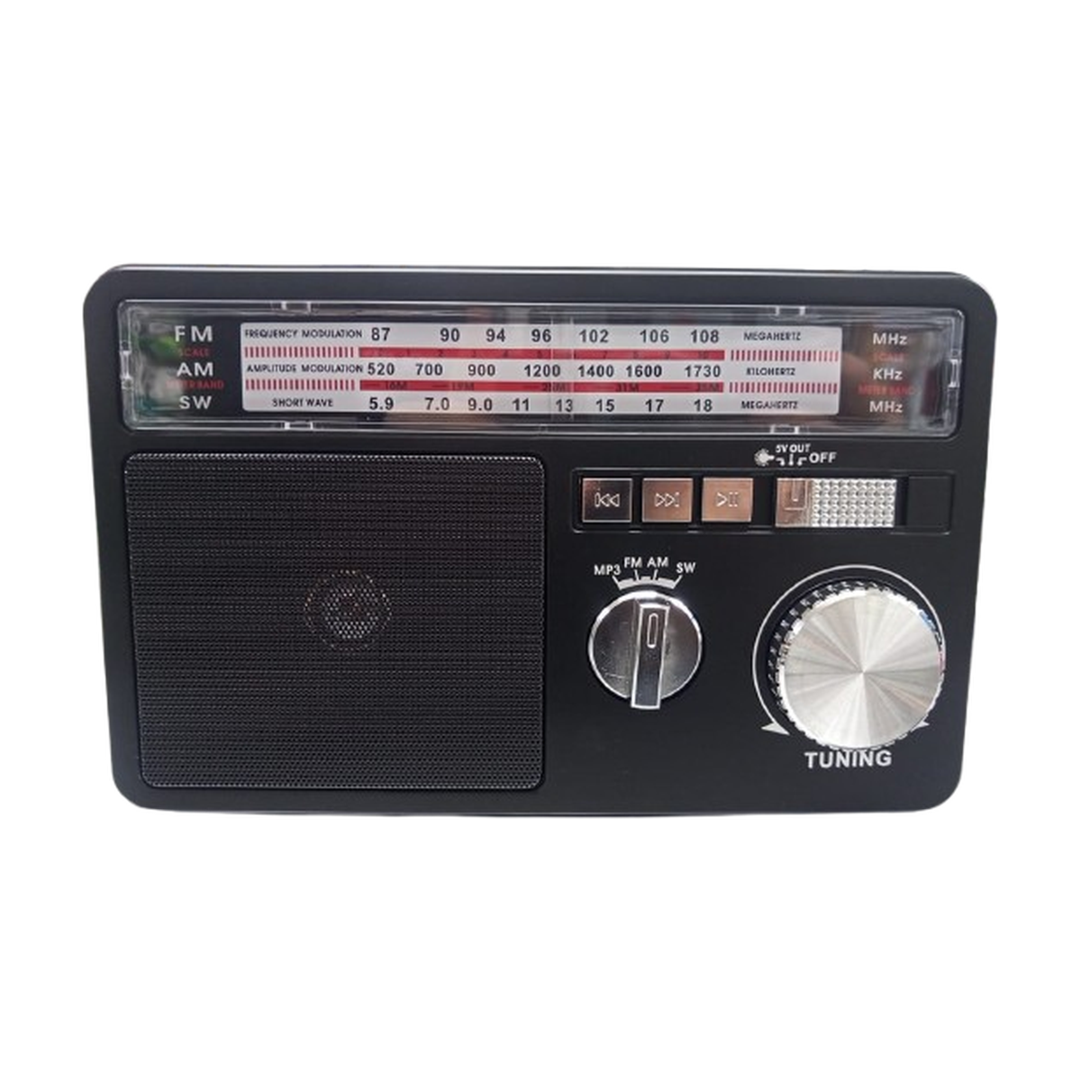 Radio Portatil AM/FM Carga Solar TL-637 Tecnolab 1