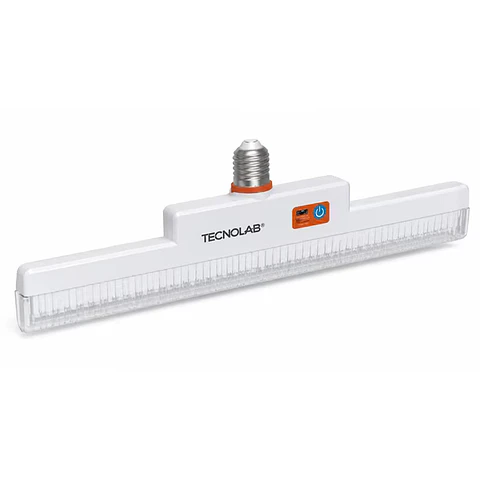 Lámpara LED de emergencia recargable 50 W con soquete Tecnolab