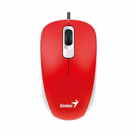 Mouse Alámbrico Genius DX110 Rojo