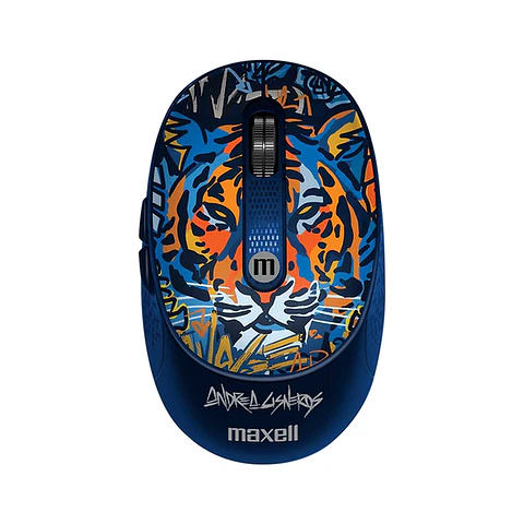 Inalámbrico Mickey Mouse Wild 4000DPI Usb/usb-c Tigre Azul Maxell Diseño