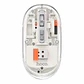 Mouse Hoco GM35 General Blanco Transparente Dual - Miniatura 1