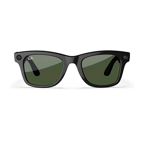 Lentes inteligentes Ray-Ban Meta Gen 1 Shiny Black con cristales G-15 Green