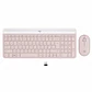 Combo Logitech MK470 Pink Teclado + Mouse - Miniatura 1