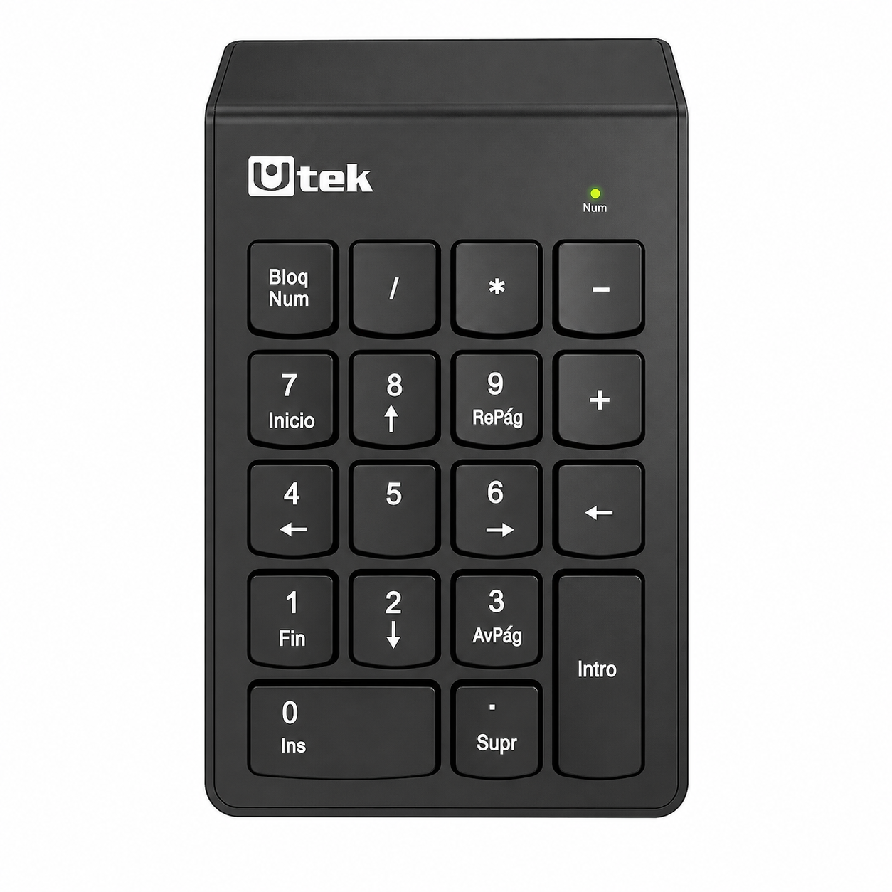  TECLADO INALAMBRICO NUMERICO UT-KBN1200W UTEK 1