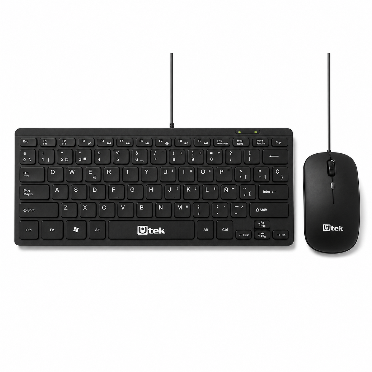 Mini Kit Teclado y Mouse Alámbrico USB Utek UT-KTDM220 1