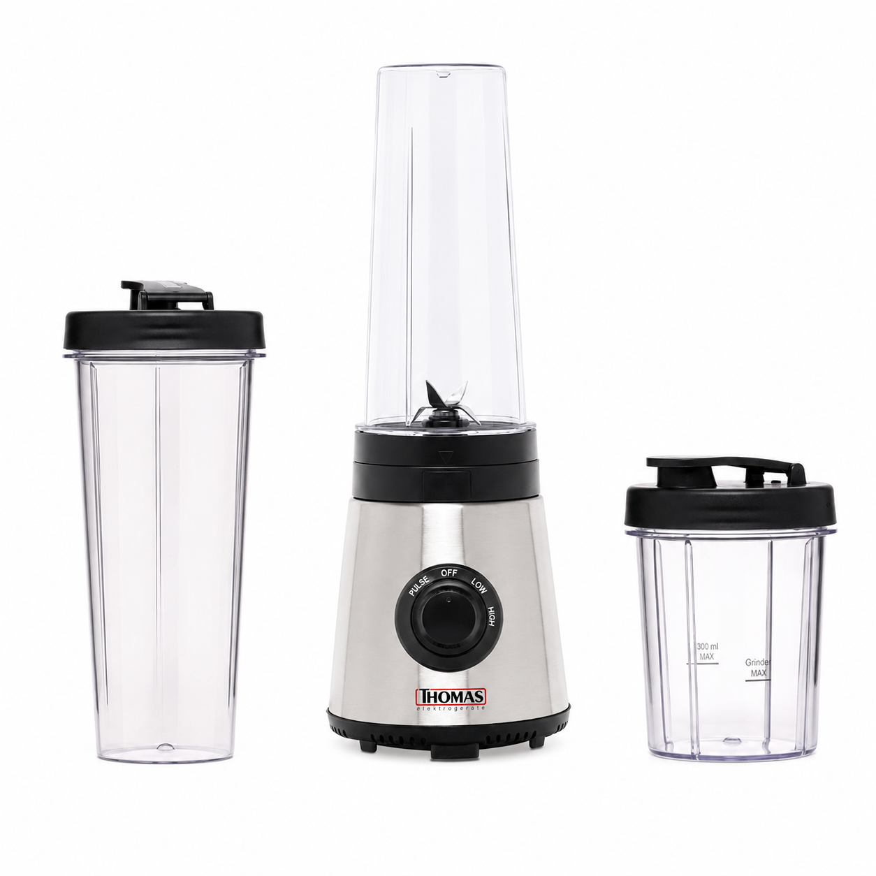 Licuadora Personal Thomas TH-300PB 250W con 2 Vasos y Molinillo 1