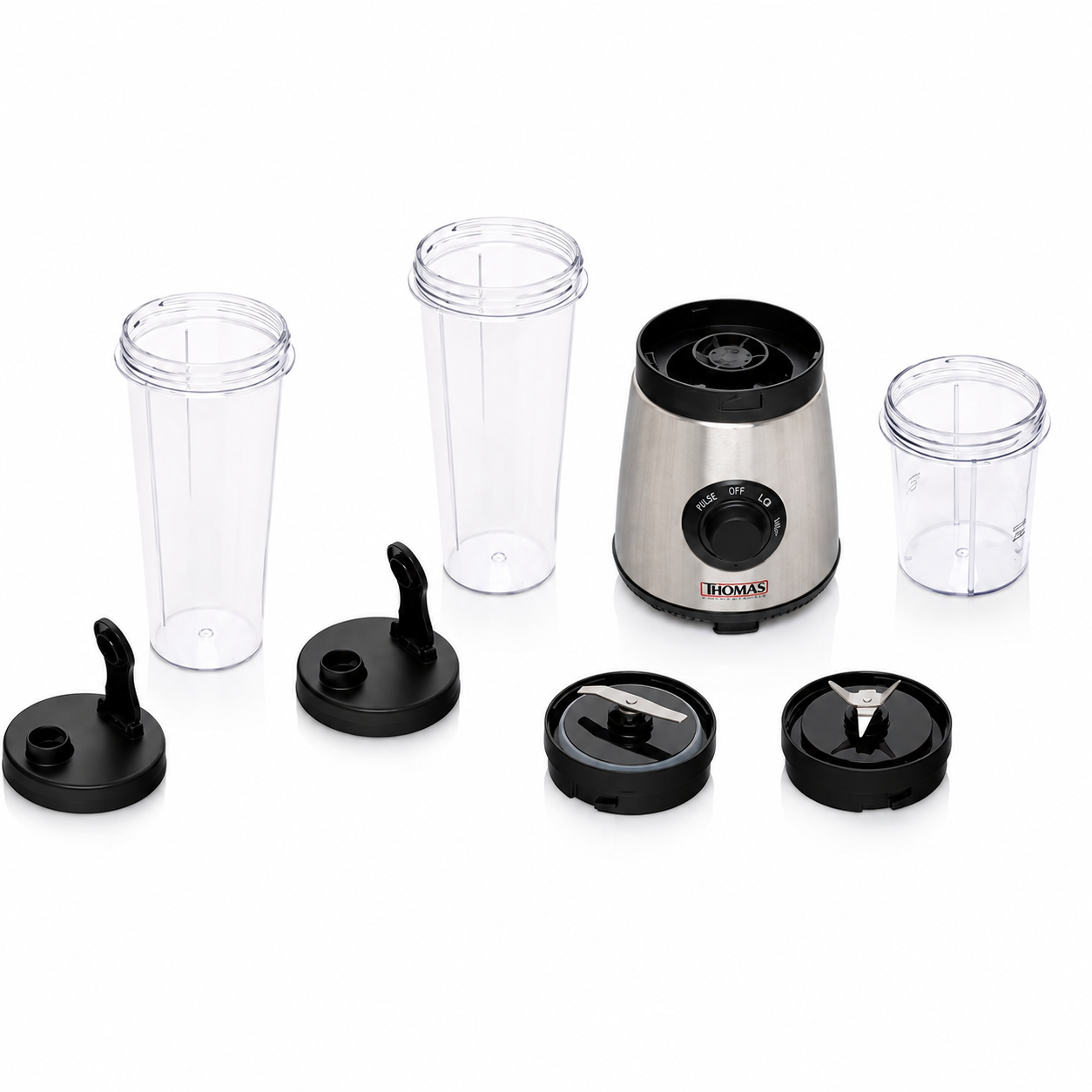 Licuadora Personal Thomas TH-300PB 250W con 2 Vasos y Molinillo 3
