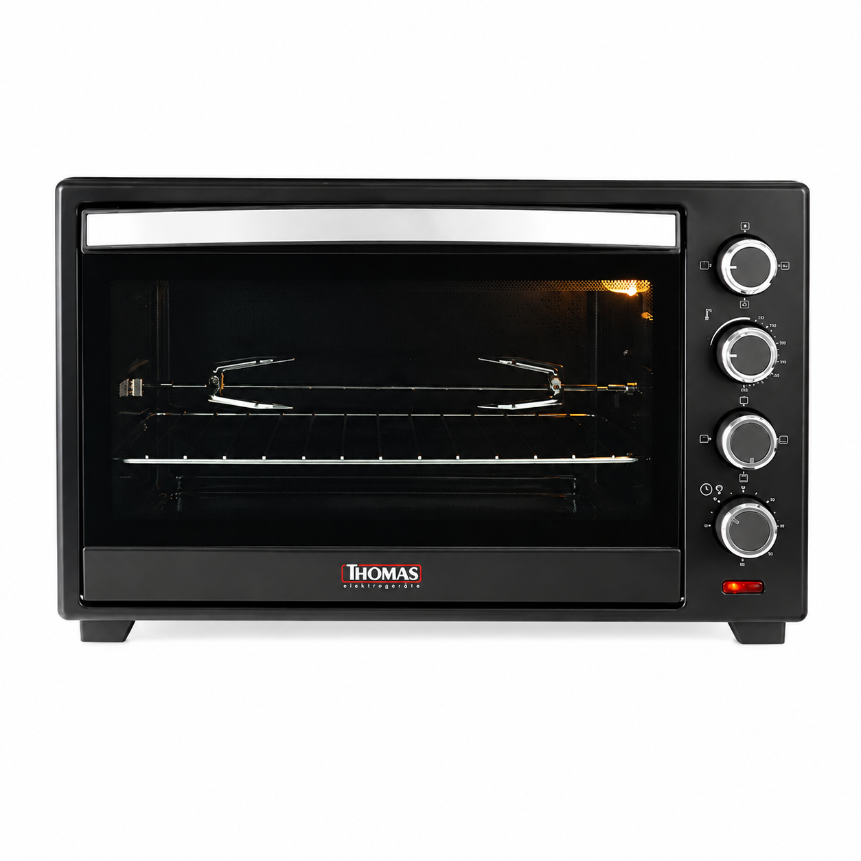 Horno Eléctrico Thomas TH-48N 48 Litros 2000W con Convección y Spiedo Negro 1