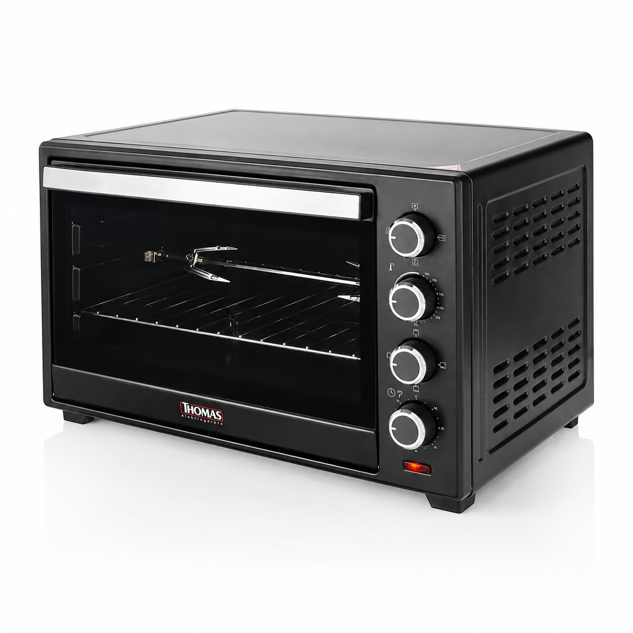 Horno Eléctrico Thomas TH-48N 48 Litros 2000W con Convección y Spiedo Negro 4