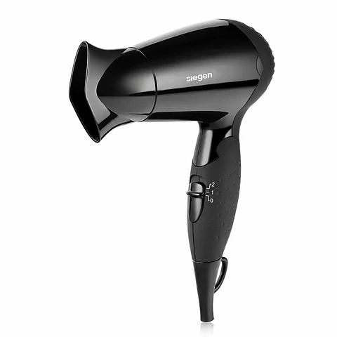 Secador de Pelo Siegen Let’s Go Travel SG-3005 1200 W Negro con Mango Plegable