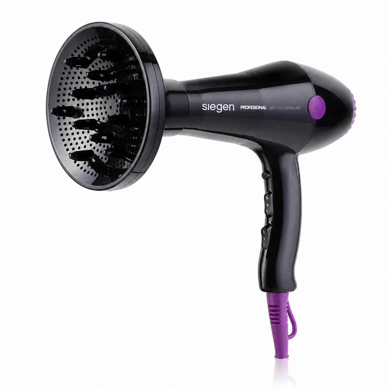 Secador de Pelo Siegen Specialist Air SG-3049 2000 W con Iones Negativos Negro 3