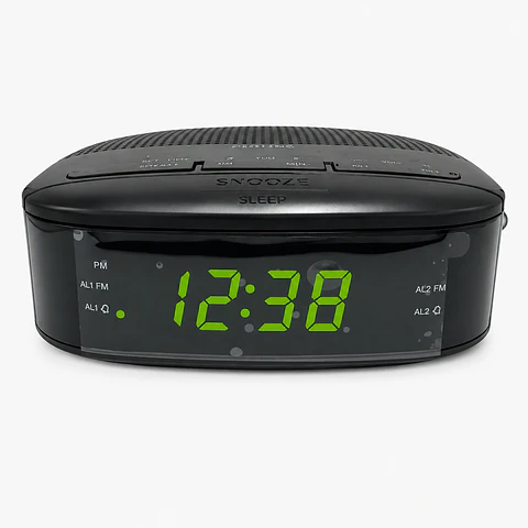 Radio Reloj Despertador Philips TAR3205 FM con Alarma Dual y Snooze